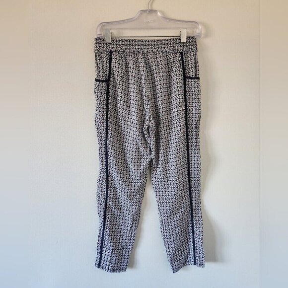 ANTHRO | Hei Hei Lounge Pants Piped  navy rayon sz S - Picture 4 of 7